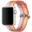 Ремешок из плетёного нейлона красного цвета, в полоску для Apple Watch 42 мм