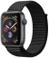 Apple Watch Series 4, 40 мм, корпус из алюминия цвета «серый космос», нейлоновый браслет чёрного цвета (MU672)