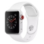 Apple Watch Series 3 Cellular, 38 мм, корпус из алюминия серебристого цвета, спортивный ремешок белого цвета (MTGG2)