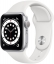 Часы Apple Watch Series 6, 40 мм, корпус из алюминия цвета «серебристый», спортивный ремешок белого цвета (MG283)