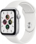 Часы Apple Watch SE, 44 мм, корпус из алюминия серебристого цвета, спортивный ремешок белого цвета (MYDQ2)