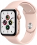 Часы Apple Watch SE, 40 мм, корпус из алюминия золотого цвета, спортивный ремешок цвета «розовый песок» (MYDN2)