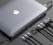 Мультихаб Baseus Enjoyment Series Notebook Type-C to 4K HDMI+VGA+RJ45+AUX+SD/TF+Type-C+3xUSB3.0 - Темно-серый (CATSX-G0G)