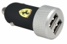 Автомобильное зарядное устройство Ferrari Scuderia Slim Car Charger microUSB FERUCC2UMIBL (черный)