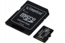 Карта памяти Kingston Canvas Select Plus microSDXC 128 ГБ Class 10, V10, A1, UHS-I U1, R 100 МБ/с, адаптер на SD