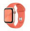 Спортивный силиконовый ремешок Gurdini для Apple Watch 38/40 (клементиновый)