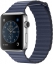 Apple Watch Series 2, Корпус 42 мм из нержавеющей стали, кожаный ремешок тёмно‑синего цвета (MNPW2)