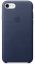 Чехол клип-кейс кожаный Apple Leather Case для iPhone 7/8, тёмно-синий цвет (MQH82ZM/A)