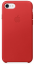 Чехол клип-кейс кожаный Apple Leather Case для iPhone 7/8, (PRODUCT)RED красный цвет (MMY62ZM/A)