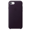 Чехол клип-кейс кожаный Apple Leather Case для iPhone 7/8, баклажановый цвет (MQHD2ZM/A)