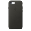 Чехол клип-кейс кожаный Apple Leather Case для iPhone 7/8, угольно-серый цвет (MQHC2ZM/A)