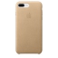 Чехол клип-кейс кожаный Apple Leather Case для iPhone 7 Plus/8 Plus, миндальный цвет