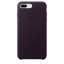 Чехол клип-кейс кожаный Apple Leather Case для iPhone 7 Plus/8 Plus, баклажановый цвет (MQHQ2ZM/A)