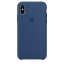 Чехол клип-кейс силиконовый Apple Silicone Case для iPhone X, цвет «тёмный кобальт» (MQT42ZM/A)