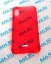Чехол клип-кейс силиконовый CTI для Apple iPhone X с усиленными уголками (тонированный красный)