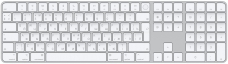Клавиатура Apple Magic Keyboard с Touch ID и цифровой панелью для Mac (MK2C3)