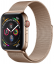 Apple Watch Series 4 Cellular 44мм, корпус из нержавеющей стали золотого цвета, миланский сетчатый браслет золотого цвета (MTV82)