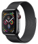 Apple Watch Series 4 Cellular, 40мм, корпус из нержавеющей стали цвета «черный космос», миланский сетчатый браслет цвета «черный космос» (MTUQ2)