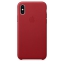 Чехол клип-кейс кожаный Apple Leather Case для iPhone XS, (PRODUCT)RED красный (MRWK2ZM/A)
