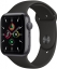 Часы Apple Watch SE, 44 мм, корпус из алюминия цвета «серый космос», спортивный ремешок чёрного цвета (MYDT2) активированные