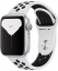 Apple Watch Nike Series 5, 40 мм, корпус из алюминия серебристого цвета, спортивный ремешок Nike цвета «чистая платина/чёрный» (MX3R2)