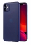 Чехол клип-кейс тонкий Memumi Ultra Slim Premium 0.3mm для Apple iPhone 11 (синий)
