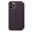 Чехол клип-кейс кожаный Apple Leather Case для iPhone 11 Pro, цвет «спелый баклажан» (MX072ZM/A)