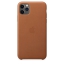Чехол клип-кейс кожаный Apple Leather Case для iPhone 11 Pro Max, золотисто-коричневый цвет (MX0D2ZM/A)