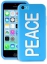 Клип-кейс PURO NightGlow PEACE для iPhone 5C голубой