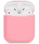 Чехол тонкий силиконовый CTI для Apple AirPods (розовый)
