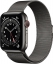 Apple Watch Series 6 Cellular, 44 мм, корпус из нержавеющей стали графитового цвета, миланский сетчатый браслет графитового цвета (M07R3, M09J3)