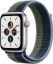 Часы Apple Watch SE Cellular, 44 мм, корпус из алюминия серебристого цвета, спортивный ремешок сине-зелёного цвета (MKRM3)