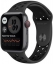 Часы Apple Watch Nike SE Cellular, 44 мм, корпус из алюминия цвета «серый космос», спортивный ремешок Nike цвета «антрацитовый/чёрный» (MKRX3)