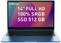 Ноутбук Infinix Inbook XL23 Light Blue T109865 (Intel Core i5-1155G7 2.4Ghz/8Gb/512Gb SSD/Intel Iris Xe Graphics/Wi-Fi/Bluetooth/Cam/14/1920x1080/Windows 11)