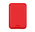 Картхолдер BoraSCO Cardholder Magsafe с креплением на магнит и поддержкой беспроводной зарядки (красный)