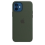 Чехол клип-кейс силиконовый Apple Silicone Case MagSafe для iPhone 12/12 Pro, цвет «кипрский зелёный» (MHL33ZE/A)