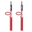 Кабель пружина Belkin AUX  MIXIT Coiled Cable Red -Jack 3.5- Jack 3.5 - 1.8м (красный)