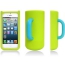 Силиконовый чехол кружка для iPhone 5/5S Mug Case, зеленый-голубой