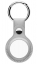 Чехол подвеска с кольцом iNeez для ключей для Airtag (экокожа, серый)