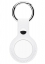 Чехол подвеска с кольцом iNeez для ключей для Airtag (экокожа, белый)
