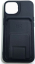 Чехол накладка Creative case с отсеком для карточки и подставкой для iPhone 13 Pro Max (черный)