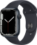 Часы Apple Watch Series 7, 45 мм, корпус из алюминия цвета «тёмная ночь», спортивный ремешок цвета «тёмная ночь» (MKN53)