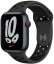 Apple Watch Series 7 Cellular, 45 мм, корпус из алюминия цвета «тёмная ночь», спортивный ремешок Nike цвета «антрацитовый/чёрный» (MKL53)