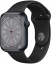 Часы Apple Watch Series 8, 45 мм, корпус из алюминия цвета «тёмная ночь», спортивный ремешок черного цвета, размер S/M и M/L (MNP83+MTPL2)