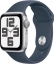 Часы Apple Watch SE 2023, 40 мм, корпус из алюминия серебристого цвета, спортивный ремешок цвета «синий шторм», размер S/M (MRE13)