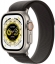 Часы Apple Watch Ultra Cellular, 49 мм, корпус из титана, браслет Trail черного/серого цвета, размер S/M (MQF43)