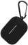 Чехол для Airpods Pro 2 Gurdini прорезиненный soft touch c карабином (черный)