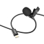 Микрофон проводной петличка HOCO L14 (Lighnting, 1.5м) черный купить