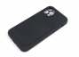 Чехол накладка силиконовый CTI для Apple iPhone 12 Pro (6.1) с защитой объектива камеры и карманом для карт (черный) Екатеринбург