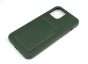 Чехол накладка силиконовый CTI для Apple iPhone 12 Pro Max (6.7) с карманом для карт (зеленый) купить
